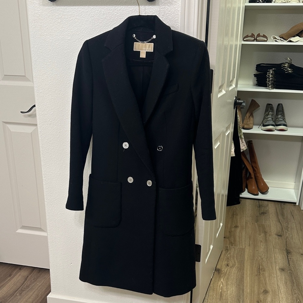 Michael kors Elegant Black Double-Breasted Women's Coat